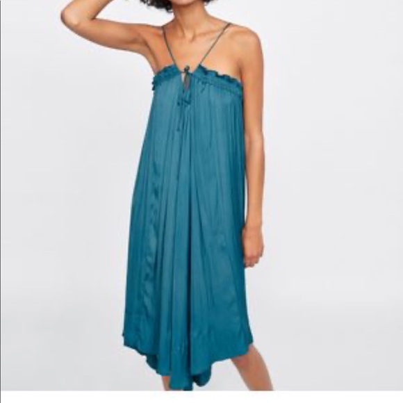 New with tags - Zara strappy dress (satin) - Picture 4 of 7